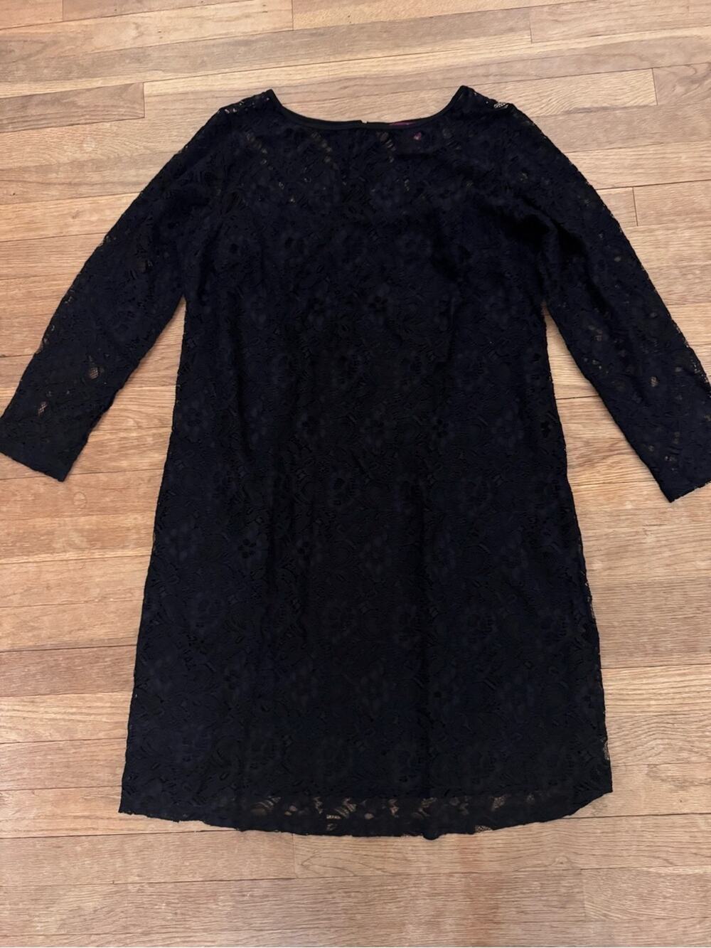 Jessica London Women's Black Knee Length Lace Sheath Dress - Size 14
b19